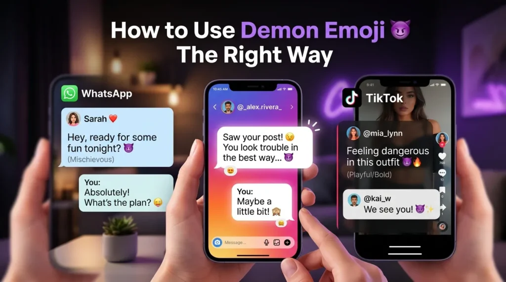 How to use demon emoji the right way