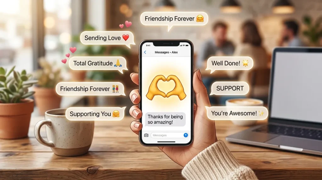 How to use heart hands emoji the right way