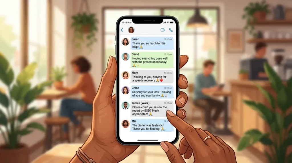 How to use praying hands emoji the right way