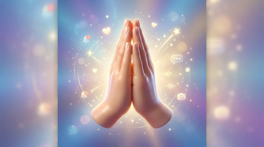 Trending praying hands emoji in 2026