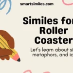 simile for a roller coaster