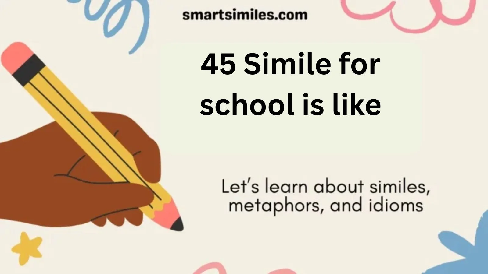 Simile for school is like