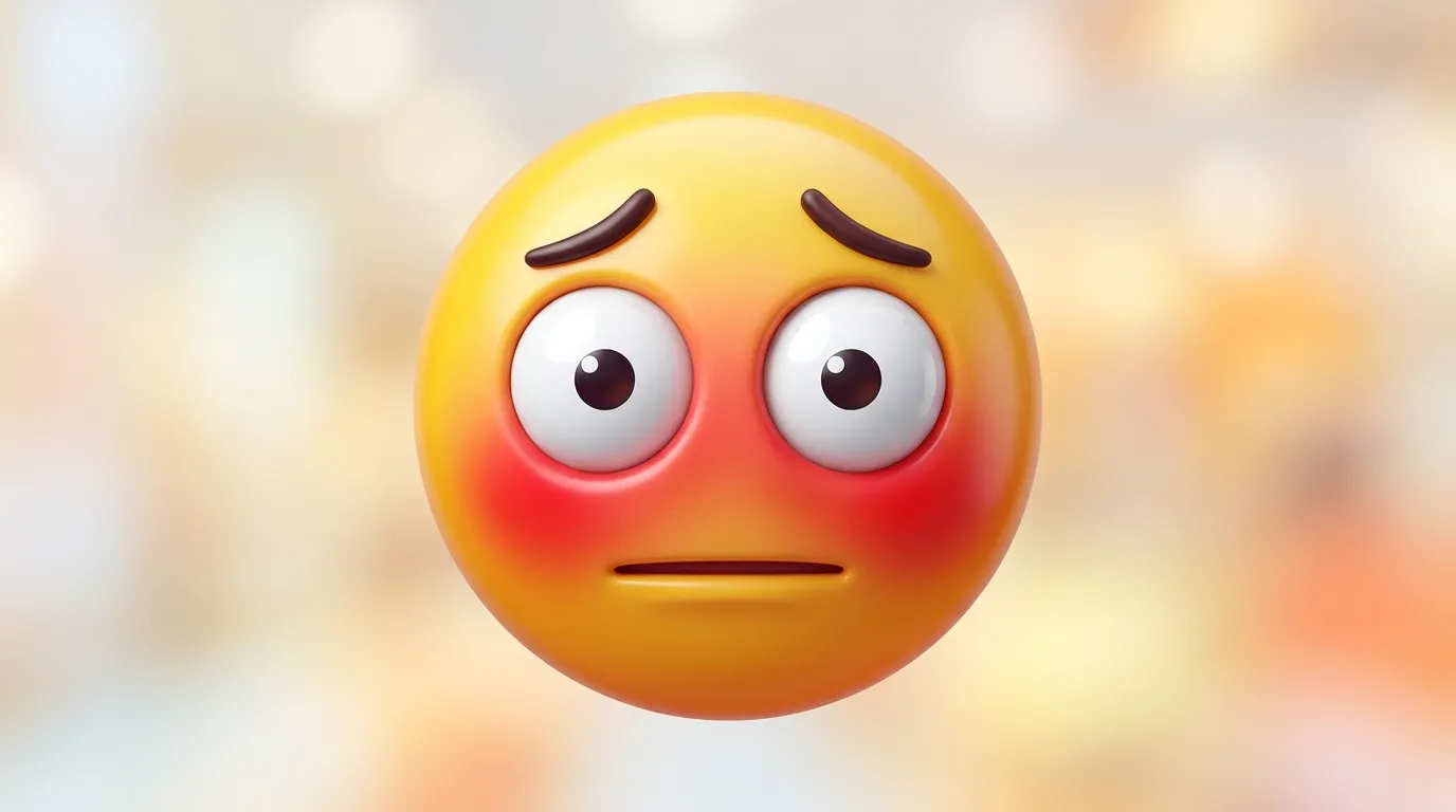 Flushed Emoji