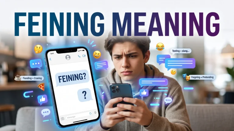 Feining Meaning: Definition